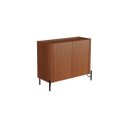 Ver imagem 2 de Buffet Bend 99 cm Porta Frisada Incolar Cedro com Pé Preto