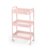 Carrinho Multiuso Organizador 3 Prateleiras - Rosa - 3