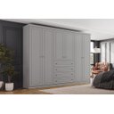Ver imagem 3 de Guarda Roupa Casal Americano 6 Portas 4 Gavetas Frente em MDF - Henn