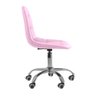 Cadeira Office Eiffel Botonê Ajustável Base Giratória - Rosa + E-book - 4