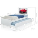 Ver imagem 3 de Bicama Solteiro Carro Classic Red com Colchões