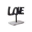 Ver imagem 3 de Escultura Love Cobre com Base de Mármore 20x18x10 Cm