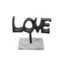 Ver imagem 2 de Escultura Love Cobre com Base de Mármore 20x18x10 Cm