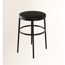 Ver imagem 4 de Kit 2 Banqueta Itália Redonda Estofada 65cm Aço Preto e Corino Impermeável - para Cozinha e Bar