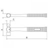 Martelo Bola Cabo de Polipropileno e Fibra 500g Tramontina PRO - 2