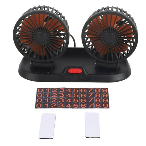 Ventilador Mesa Duplo USB Escrivaninha Estudos Carro Escritorio Home Office Sol Verao 2 Velocidades 