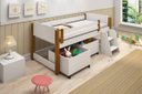 Ver imagem 2 de Cama Infantil Alta Mary com Nichos para Brinquedos