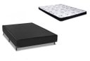 Ver imagem 1 de Cama Box Casal Preto + Colchão Espuma D20 138x188x14