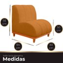Ver mais imagens de Namoradeira Marselha Base de Madeira para Sala Hotel