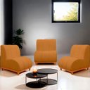 Ver imagem 4 de Namoradeira Marselha Base de Madeira para Sala Hotel