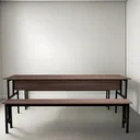 Ver imagem 3 de Conjunto Mesa para Refeitório 10 Lugares com Banco Separados Escolar Empresa Copa