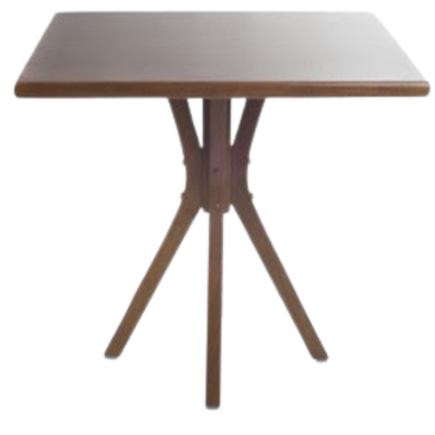 Mesa Marcela Selva Quadrada 80x80 Restaurante Cafeteria Cozinha Sala de Jantar Imbuia
