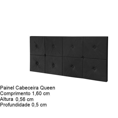 Painel De Cama Queen 1,60 Ferrari Cor Preto