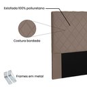 Ver imagem 3 de Cabeceira Dubai Para Cama Box Casal 140 cm Suede Caramelo - D’Rossi