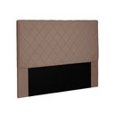 Ver imagem 1 de Cabeceira Dubai Para Cama Box Casal 140 cm Suede Caramelo - D’Rossi