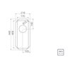 Cuba de Embutir Tramontina Design Collection Undermount Acabamento Scotch Brite 17 Plus U 21x44 Cm T - 5
