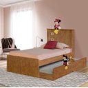 Ver imagem 1 de Cama Solteiro Viana Mel com Auxiliar