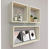 Kit com 3 Nichos Decoração para Quarto Nude Retangular - 2