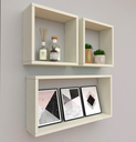 Ver imagem 2 de Kit com 3 Nichos Decoração para Quarto Nude Retangular