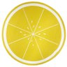 Jogo Lugar Americano Redondo Fruta Limão 38 cm Decoração Mesa Posta Descanso Prato Feito à Mão - 3