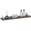 Ver imagem 6 de 2 Prateleiras de Madeira Estilo Industrial Suspensa Max50bm