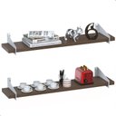 Ver imagem 1 de 2 Prateleiras de Madeira Estilo Industrial Suspensa Max50bm