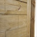 Ver imagem 2 de Kit Porta de Madeira Maciça Ekos 210x82cm Batente 18cm Abertura Esquerda Marrom Uniportas