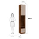 Ver imagem 2 de Mesa de Cabeceira Direito 1 Porta 2 Gavetas Prime Plus Luciane Móveis