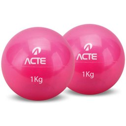 Par de Bolas Tonificadoras 1Kg T55 Acte Sports - 1 Par de Bolas Tonificadoras 1Kg T55 Acte Sports - 1