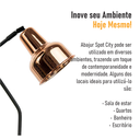 Ver imagem 6 de Kit com 2 Luminárias Coluna Abajur Piso Chão Spot City - Cobre 2-3110-10