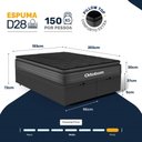 Ver imagem 4 de Cama Box Baú com Colchão Ortobom de Espuma Pillow Top Confort Black King 193cm