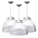 Ver imagem 1 de Kit 3 Pendente Prismatico Poptem 16" Cristal Lustre Acrílico Lustre 42cm