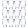 Jogo 12 Copos Plástico 400ml Natural Servir Água Suco Drinks ou Refeitório Lanche Escolar - 1