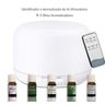 Umidificador De Ar Silencioso Quarto Bebe Luminária Led + 5 Essências Aromatizadoras Concentradas - 6