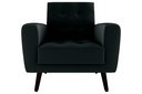 Ver imagem 3 de Poltrona Decorativa Lívia Veludo Preto E451 - Matrix