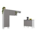 Ver imagem 2 de Armário de Cozinha Compacta Modulada Versatile Multimóveis Mp2302 C/ Balcão e Paneleiro