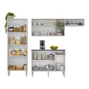 Ver imagem 5 de Armário de Cozinha Compacta Modulada Versatile Multimóveis Mp2302 C/ Balcão e Paneleiro