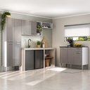 Ver imagem 1 de Armário de Cozinha Compacta Modulada Versatile Multimóveis Mp2302 C/ Balcão e Paneleiro