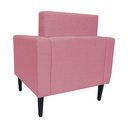 Ver imagem 4 de Combo 2 Poltronas Estofadas Para Consultório Leticia Slim Suede Rosa Barbie - LM DECOR