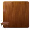 Mesa Quadrada 80x80 Cm com 3 Cadeiras de Madeira para Cozinha - Laminado Imbuia - 2