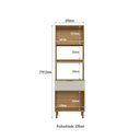 Ver imagem 6 de Cozinha Modulada 5 Peças 215,11x267,8cm Florença Bege/Marromle/Sabbia