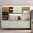 Ver imagem 1 de Cozinha Modulada 5 Peças 215,11x267,8cm Florença Bege/Marromle/Sabbia