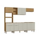 Ver imagem 2 de Cozinha Modulada 5 Peças 215,11x267,8cm Florença Bege/Marromle/Sabbia