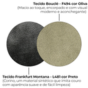 Ver mais imagens de Sofa Cama 2 Lugares 203 Cm Boucle Oliva Corino Preto Milani Store