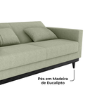 Ver imagem 6 de Sofa Cama 2 Lugares 203 Cm Boucle Oliva Corino Preto Milani Store