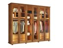 Ver imagem 5 de Guarda-Roupa Casal 6 Portas com Vidro Reflecta e LED 4 Gavetas Internas 3 Maleiros Royal Carvalho
