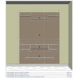 Painel para TV Norte Madeira e 3D - 3 Painel para TV Norte Madeira e 3D - 3