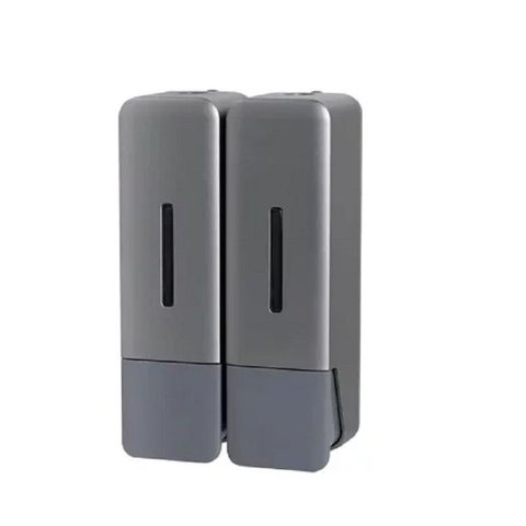 Dispenser Duplo Saboneteira Manual Parede Luxo 250ml Cada Frg4503