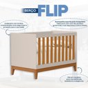 Ver imagem 5 de Berço 2 em 1 em MDF 133cm x 90cm Flip Bege/Areia Fosco/Savana