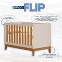Ver imagem 6 de Berço 2 em 1 em MDF 133cm x 90cm Flip Bege/Areia Fosco/Savana